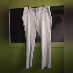 Chico's Light Gray Straight Leg Jeans